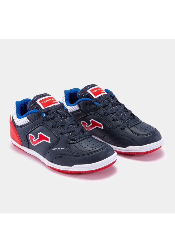 Buty halowe - halówki chłopięce, Joma Top Flex Jr 2243 IN. Kolor: czerwony, wielokolorowy, niebieski