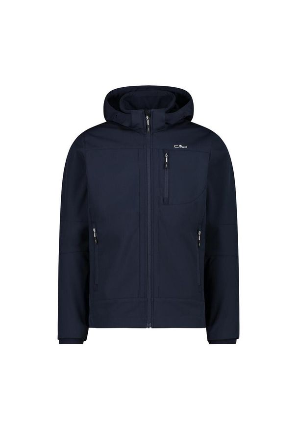 Kurtka męska turystyczna CMP 3A01787N. Typ kołnierza: kaptur. Kolor: niebieski. Materiał: softshell. Sport: turystyka piesza