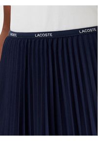 Lacoste Spódnica plisowana JF1403 Granatowy Regular Fit. Kolor: niebieski. Materiał: syntetyk #4