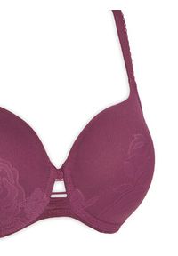 Triumph Biustonosz z fiszbiną Wild Rose Sensation 10205990 Fioletowy. Kolor: fioletowy. Materiał: syntetyk