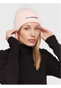 Calvin Klein Jeans Czapka Institutional K60K610119 Różowy. Kolor: różowy. Materiał: materiał, akryl #1