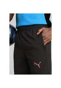 Puma - Męskie szorty treningowe Olympique Marsylia PUMA Black Copper Metallic. Kolor: wielokolorowy, czarny, szary. Sport: piłka nożna