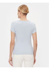 Tommy Jeans T-Shirt Essential DW0DW17385 Niebieski Slim Fit. Kolor: niebieski. Materiał: bawełna