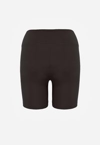 Born2be - Brązowe Szorty Sportowe o Fasonie Kolarek Dill. Okazja: na co dzień. Kolor: brązowy. Wzór: gładki. Styl: sportowy #6