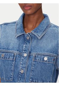 TOMMY HILFIGER - Tommy Hilfiger Sukienka jeansowa WW0WW44380 Niebieski Regular Fit. Kolor: niebieski. Materiał: bawełna, lyocell #5