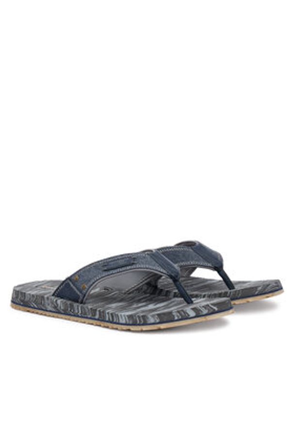 skechers - Skechers Japonki 205719/NVY Granatowy. Kolor: niebieski. Materiał: materiał