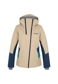 Kurtka narciarska damska Hannah Naomi 10000 mm. Kolor: niebieski, beżowy, wielokolorowy. Sport: narciarstwo #1