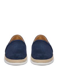 Gino Rossi - GINO ROSSI Espadryle EO-TOMO-01 126AM Granatowy. Kolor: niebieski. Materiał: skóra, zamsz #9