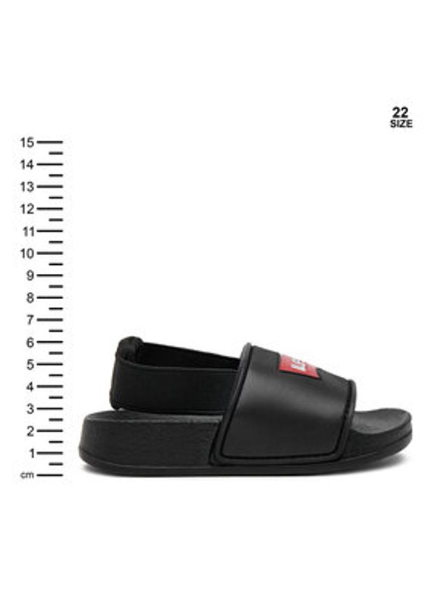 Levi's® Klapki Pool Mini VPOL0188S Czarny. Kolor: czarny