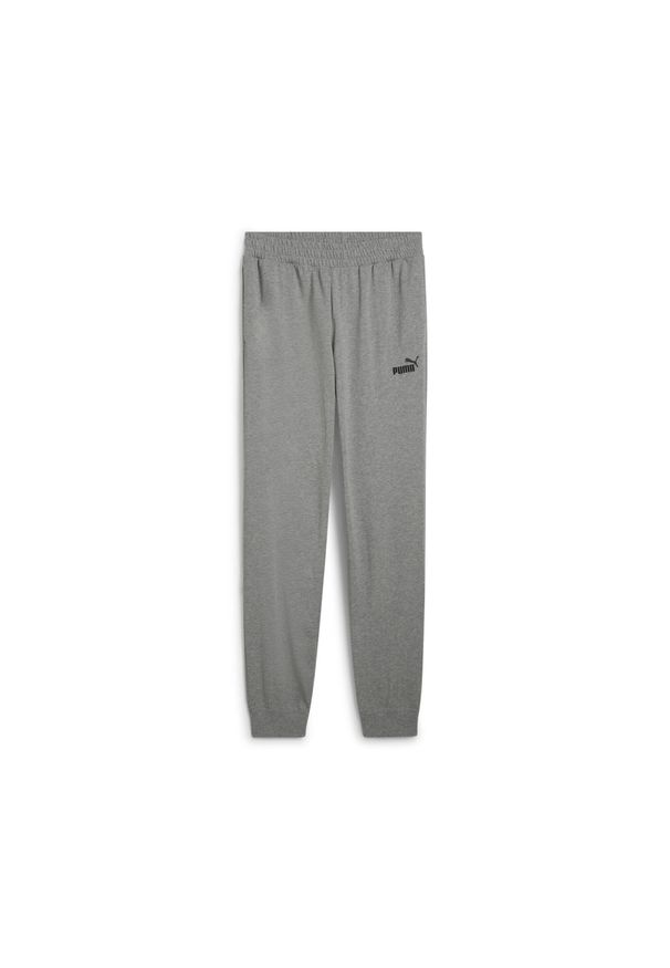 Puma - Męskie spodnie Essentials z logo No. 1 z dżerseju PUMA Medium Gray Heather. Kolor: szary. Materiał: jersey. Sport: fitness