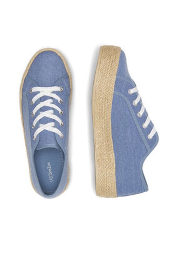 DeeZee Espadryle WSS21067-01A Niebieski. Kolor: niebieski. Materiał: materiał