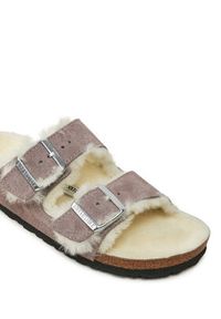 Birkenstock Klapki Arizona Shearling Leve 1028062 Fioletowy. Kolor: fioletowy. Materiał: skóra, zamsz #2