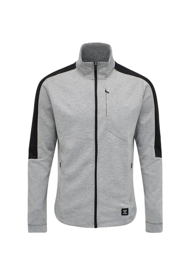 Kurtka Hummel zip Tropper. Kolor: szary. Sport: fitness