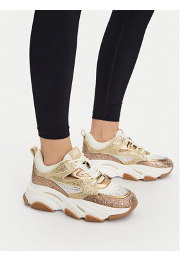 Steve Madden Sneakersy Privy 11004670 Złoty. Kolor: złoty. Materiał: materiał