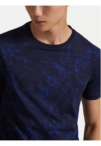 Polo Ralph Lauren T-Shirt 710P04019001 Granatowy Custom Slim Fit. Typ kołnierza: polo. Kolor: niebieski. Materiał: bawełna #4