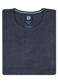 Lanieri Fashion - Grafitowy sweter męski SW39. Kolor: szary. Materiał: akryl, bawełna, materiał #1