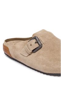 Pepe Jeans Klapki Corby Clog W PLS900001 Beżowy. Kolor: beżowy. Materiał: zamsz, skóra #3