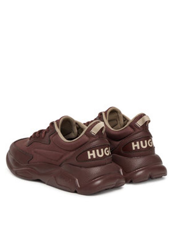 Hugo - HUGO Sneakersy Leon 50536660 Brązowy. Kolor: brązowy. Materiał: skóra