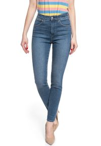 Wrangler - WRANGLER HIGH RISE SKINNY USED TINT W27HTX50H. Stan: podwyższony #3