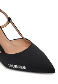 Love Moschino - LOVE MOSCHINO Sandały JA10627G0MIMX000 Czarny. Kolor: czarny. Materiał: materiał