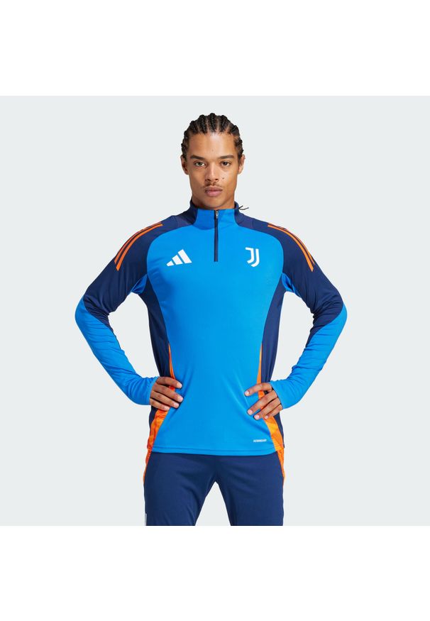 Adidas - Bluza Juventus Tiro 24 Competition Training. Kolor: niebieski. Materiał: dresówka, materiał. Sport: piłka nożna