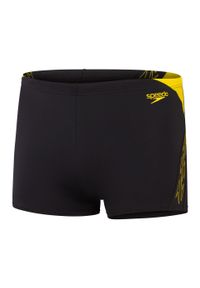Kąpielówki męskie spodenki kąpielowe Speedo HyperBoom Splice. Kolor: czarny, wielokolorowy, żółty