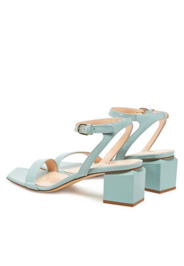 AGL Sandały Angie D660001PCKB120G457 Zielony. Kolor: zielony. Materiał: skóra