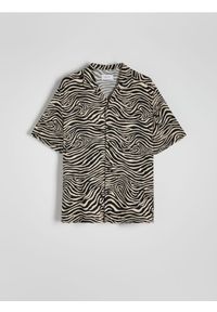 Reserved - Wiskozowa koszula comfort fit - wielobarwny. Materiał: wiskoza