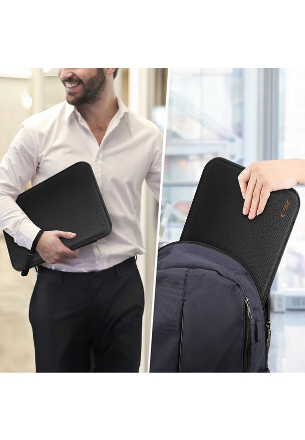 TECH-PROTECT - Etui Tech-Protect HARDPOUCH LAPTOP 13-14 BLACK/ORANGE