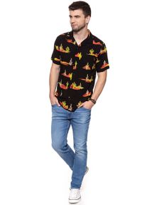 Wrangler - KOSZULA WRANGLER SS RESORT SHIRT BLACK W5907TI01 112129666 #5