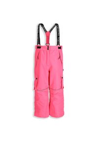 Spodnie narciarskie dziecięce z szelkami Lemon Explore ZL5 fuksja. Kolor: różowy. Materiał: poliester. Sezon: zima. Sport: narciarstwo #1