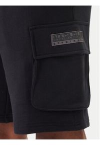 Napapijri Szorty sportowe N-Box Logo Cargo NP0A4I59 Czarny Regular Fit. Kolor: czarny. Materiał: bawełna. Styl: sportowy #2