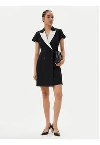 Hugo - HUGO Sukienka koktajlowa Kazuna 50544765 Czarny Regular Fit. Kolor: czarny. Materiał: syntetyk, wiskoza. Styl: wizytowy #4
