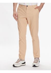 Tommy Jeans Spodnie materiałowe Austin DM0DM15964 Beżowy Slim Fit. Kolor: beżowy. Materiał: bawełna