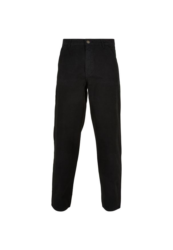 Spodnie z płótna Urban Classics. Kolor: czarny