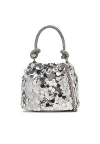 Guess Torebka HWEY95 38750 Srebrny. Kolor: srebrny. Materiał: skórzane