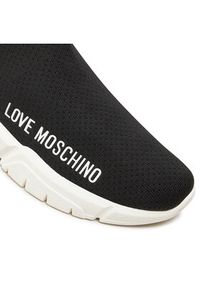 Love Moschino - LOVE MOSCHINO Sneakersy JA15343G1LIZ4000 Czarny. Kolor: czarny. Materiał: materiał