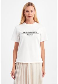 Weekend Max Mara - T-shirt Navetta WEEKEND MAX MARA. Materiał: bawełna, guma. Wzór: aplikacja, nadruk #4