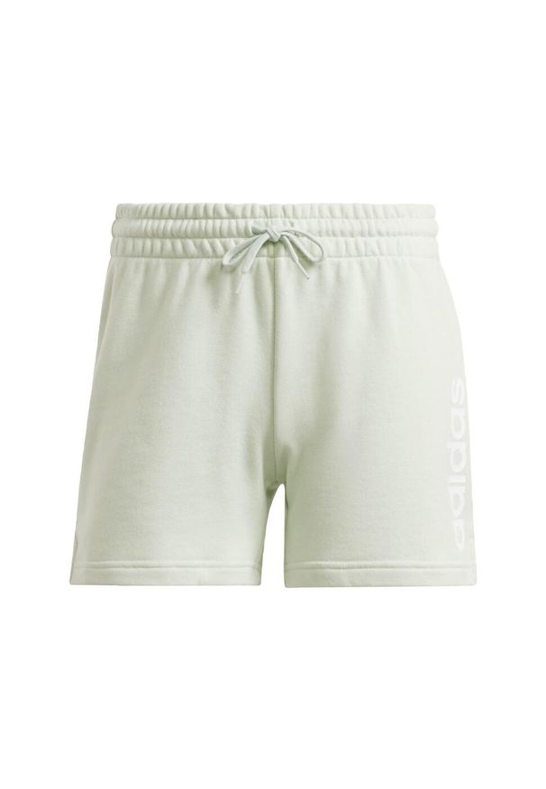 Adidas - Essentials Linear French Terry Shorts. Kolor: zielony
