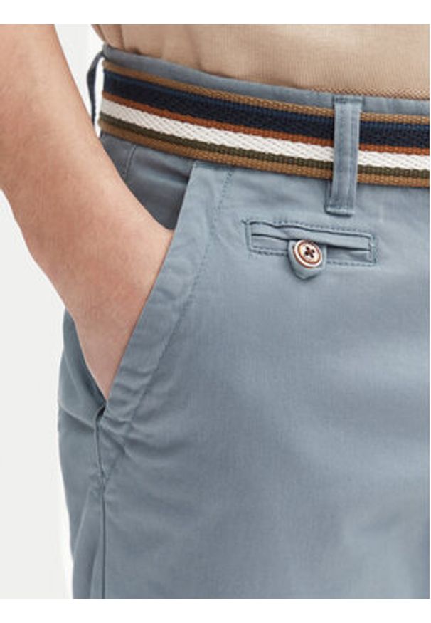 INDICODE Szorty materiałowe Royce 70-039 Niebieski Slim Fit. Kolor: niebieski. Materiał: bawełna
