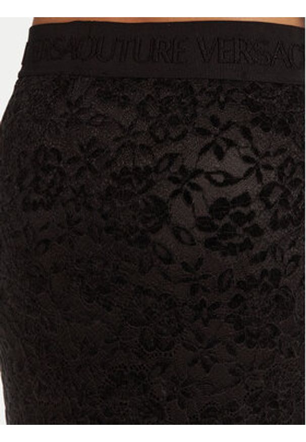 Versace Jeans Couture Spódnica ołówkowa 79HAE806 J0243 Czarny Slim Fit. Kolor: czarny. Materiał: syntetyk