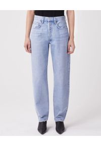AGOLDE - Spodnie jeansowe High Rise Jean. Stan: podwyższony. Kolor: niebieski