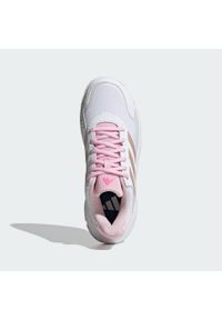 Adidas - Buty Courtjam Control 3 Tennis. Kolor: biały, szary, różowy, wielokolorowy. Materiał: materiał. Sport: tenis