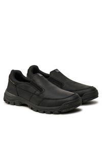 CAT Footwear Półbuty Threshold Slip On P726052 Czarny. Zapięcie: bez zapięcia. Kolor: czarny. Materiał: skóra