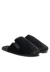 Calvin Klein Jeans Kapcie Hotel Slipper Fur After Glow YW0YW01593 Czarny. Kolor: czarny. Materiał: materiał #4