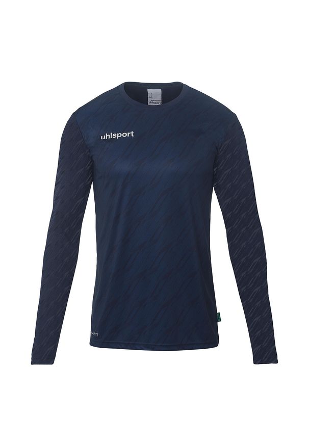 UHLSPORT - Dziecięca koszulka bramkarska z długim rękawem Uhlsport Progressive. Kolor: niebieski, czarny, biały, wielokolorowy. Długość rękawa: długi rękaw. Długość: długie. Sport: piłka nożna