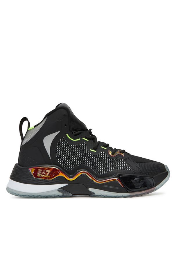 EA7 Emporio Armani Sneakersy X8Z060 XK447 D142 Czarny. Kolor: czarny. Materiał: materiał
