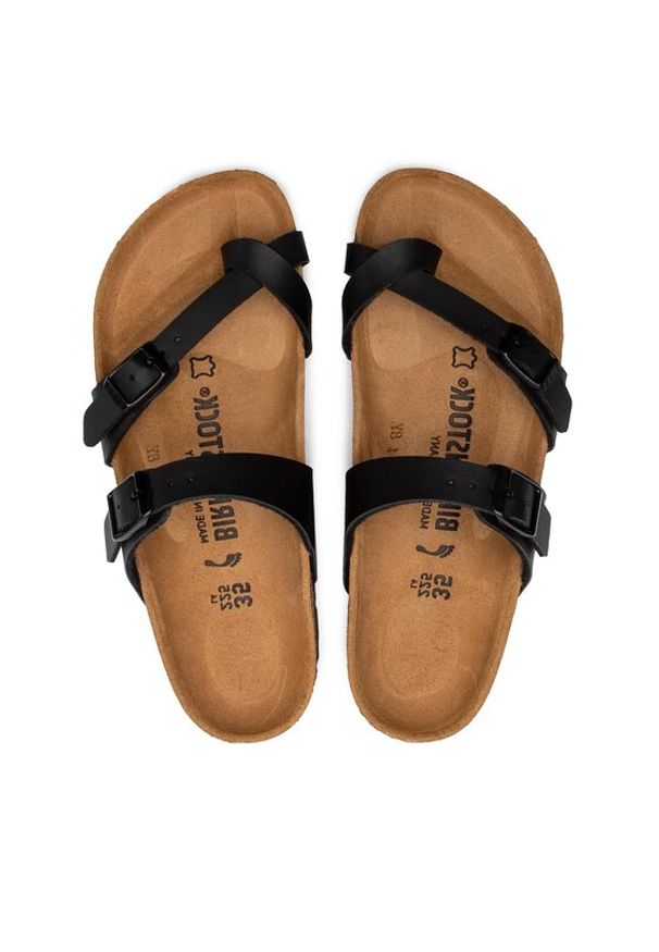 Birkenstock Japonki Mayari 0071793 Czarny. Kolor: czarny. Materiał: skóra