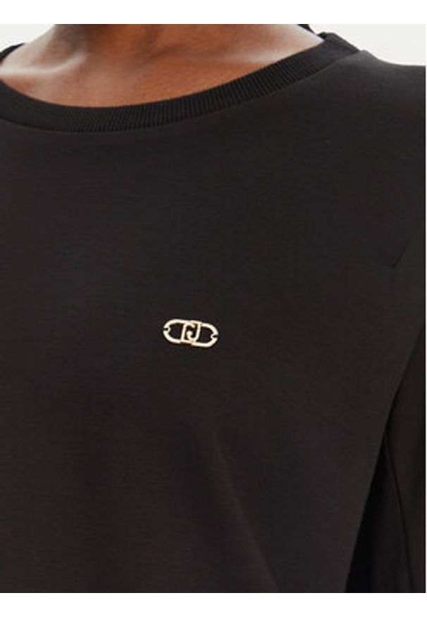 Liu Jo Sport Bluza TA5039 JS182 Czarny Relaxed Fit. Kolor: czarny. Materiał: wiskoza. Styl: sportowy