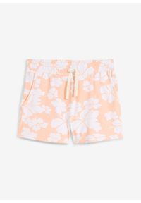 bonprix - Szorty z dżerseju z czystej bawełny organicznej. Kolor: pomarańczowy. Materiał: jersey, bawełna #1